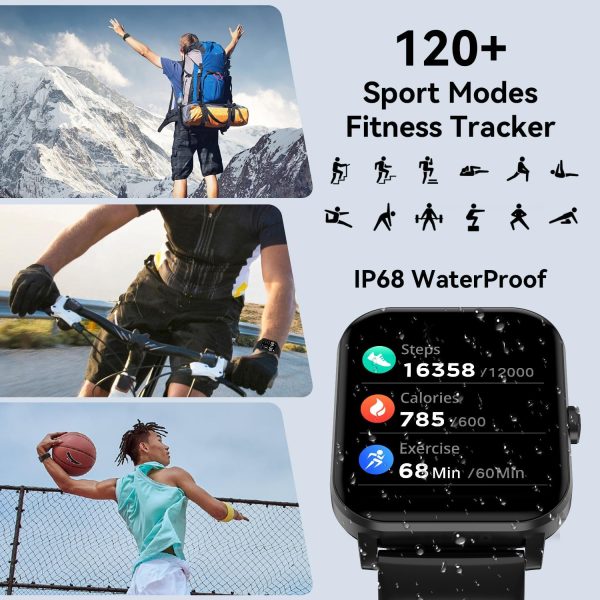 Smart Watch, 1.85" Smartwatch for Men Women (Answer/Make Call) - Image 4