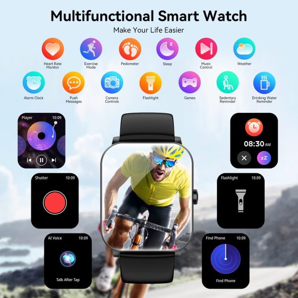 Smart Watch, 1.85" Smartwatch for Men Women (Answer/Make Call) - Image 6