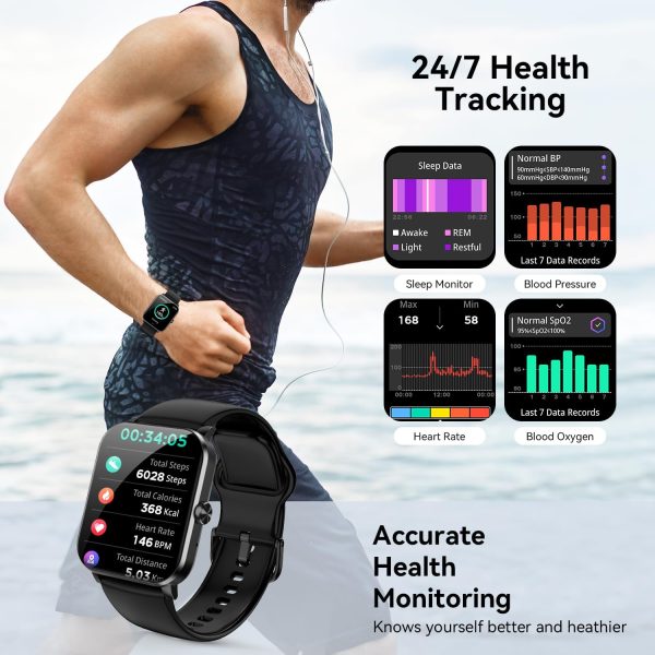 Smart Watch, 1.85" Smartwatch for Men Women (Answer/Make Call) - Image 3
